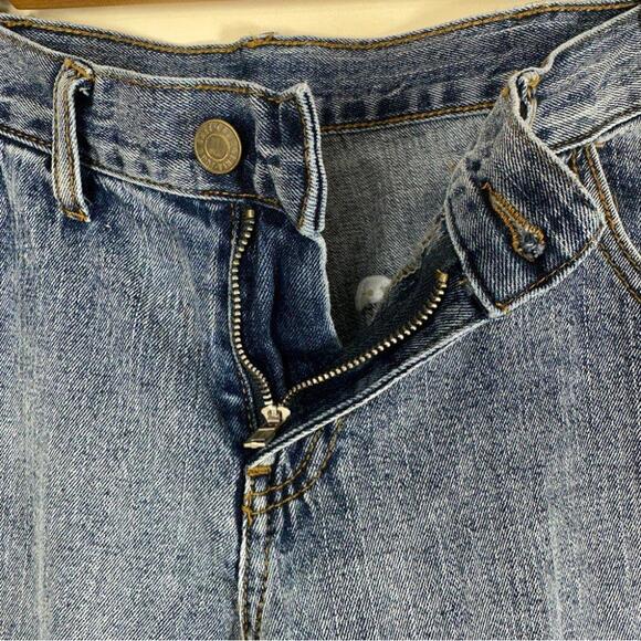 John Galt Medium Blue Natalia Low  Rise Carpenter Jeans - Picture 6 of 12